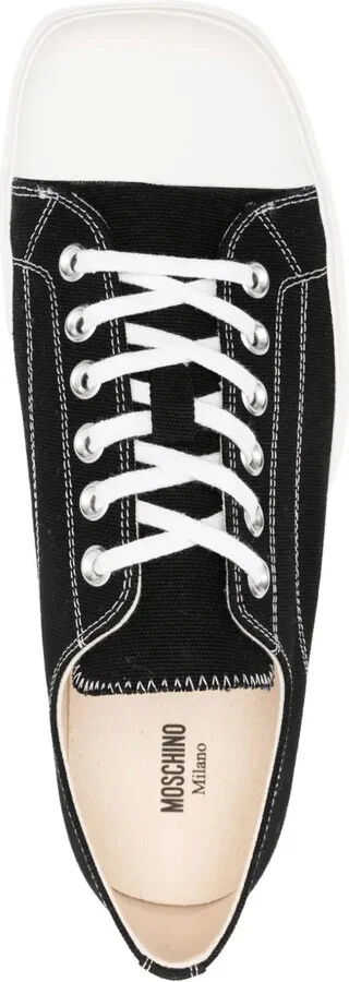 Square-Toe Sneakers - Image 4