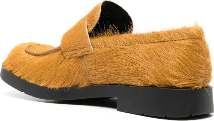 Square-Toe Textured Loafers - Image 3