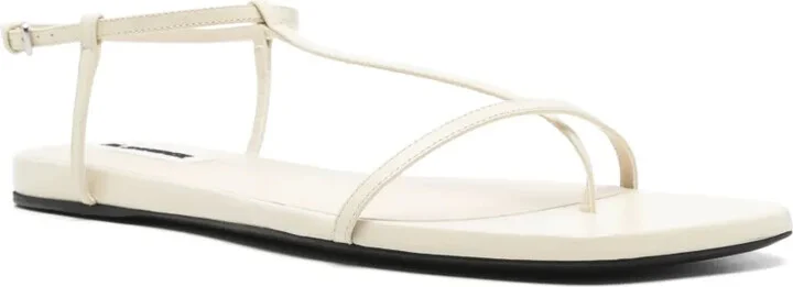 Square-Toe Thong Sandals - Image 2