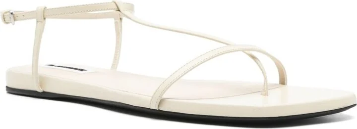 Square-Toe Thong Sandals - Image 2