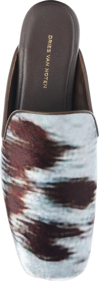 Square Toe Velvet Mule - Image 4