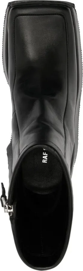 Square-Toe Wedge Boots - Image 4