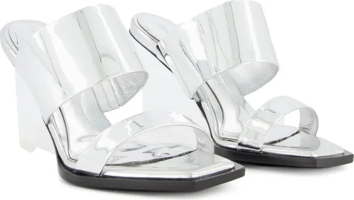 Square-Toe Wedge-Platform Sandals - Image 2