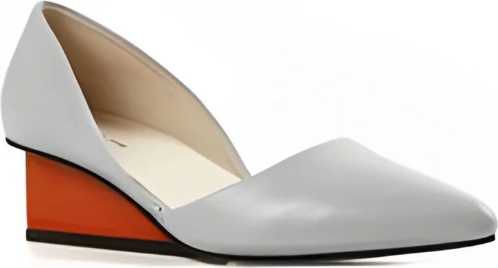 Square Wedge In Purple/orange