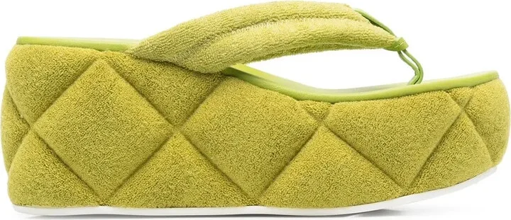 Square wedge sandals