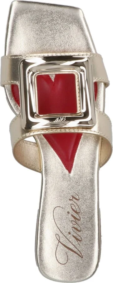 squared Buckle Slide Sandals - Image 5