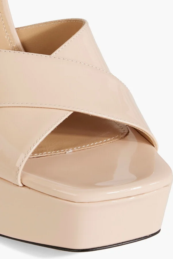 sr Alicia 90 patent-leather platform sandals - Image 4