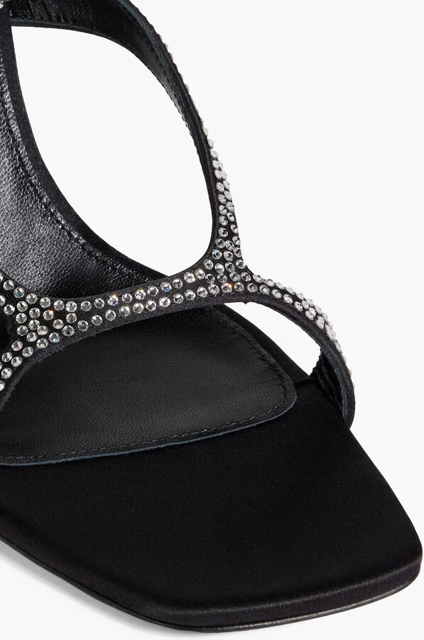 sr Aracne 95 crystal-embellished satin sandals - Image 4