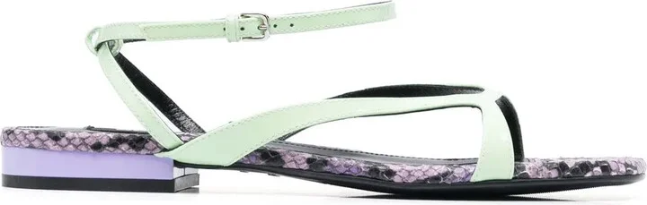 Sr Aracne snake-print sandals