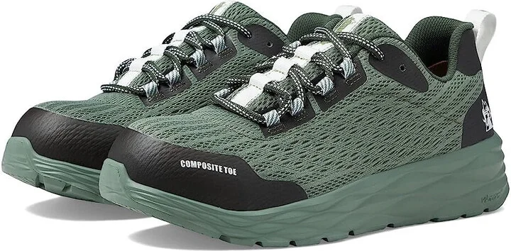 SR Athletix RKK427ZA Women's Green Composite Safety Toe Work Shoes Rock14