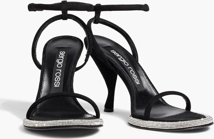 sr Bijoux crystal-embellished suede sandals - Image 2