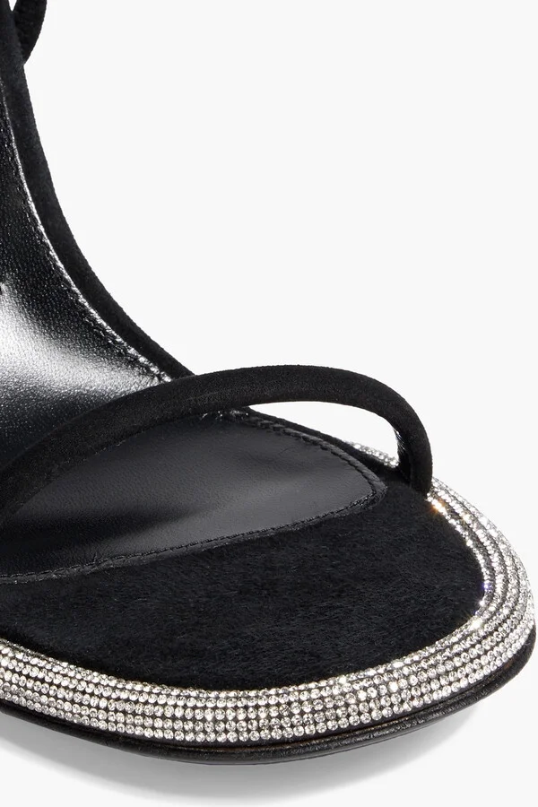 sr Bijoux crystal-embellished suede sandals - Image 4