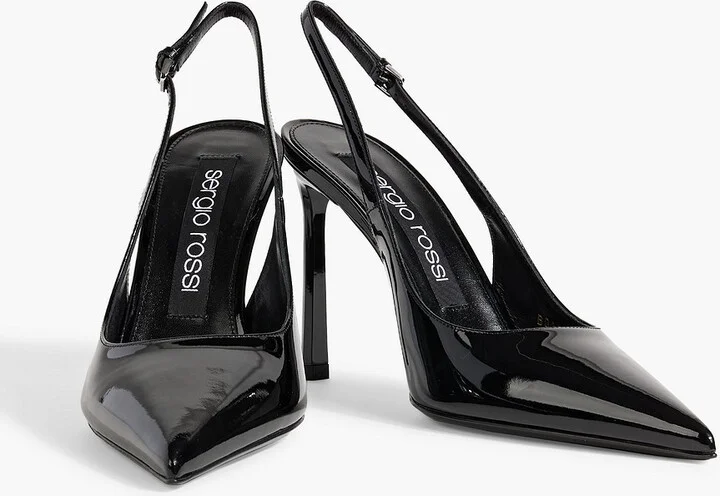 sr Liya 95 patent-leather slingback pumps - Image 2
