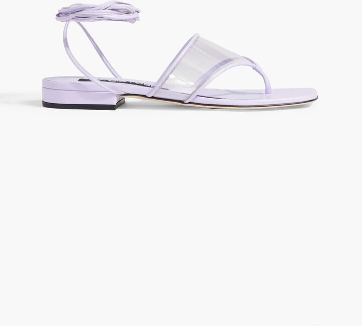sr Lunettes 15 leather and PVC sandals