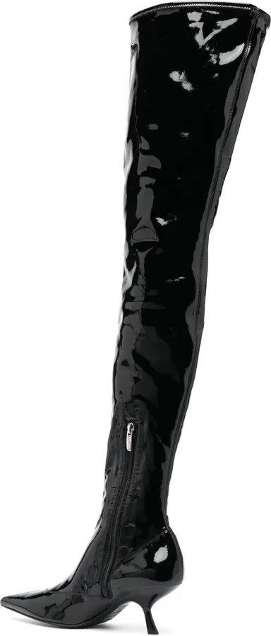 SR Maike 60mm patent-finish boots - Image 3