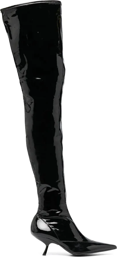 SR Maike 60mm patent-finish boots