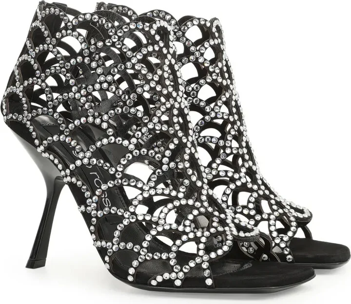 sr Mermaid 100mm rhinestone-embellished sandals - Image 2