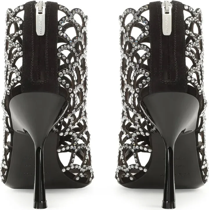 sr Mermaid 100mm rhinestone-embellished sandals - Image 3