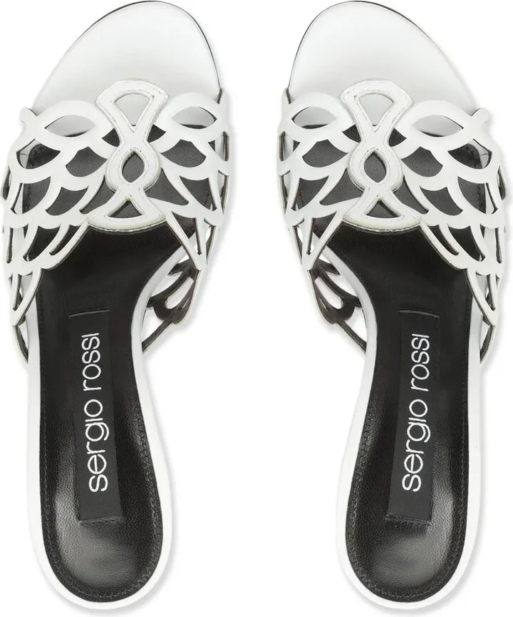 Sr Mermaid 90mm leather mules - Image 4