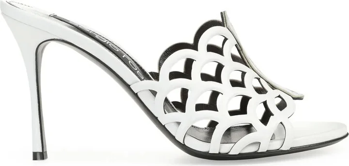 Sr Mermaid 90mm leather mules
