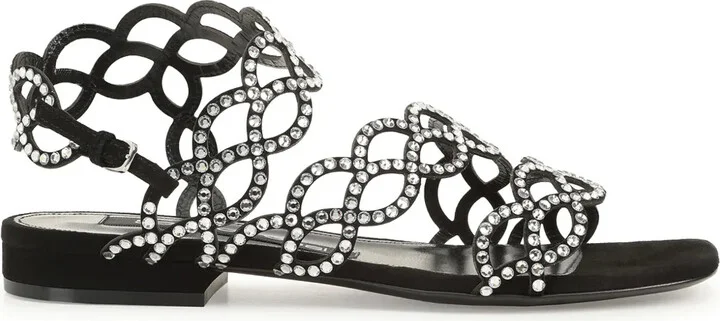 sr Mermaid crystal-embellished sandals