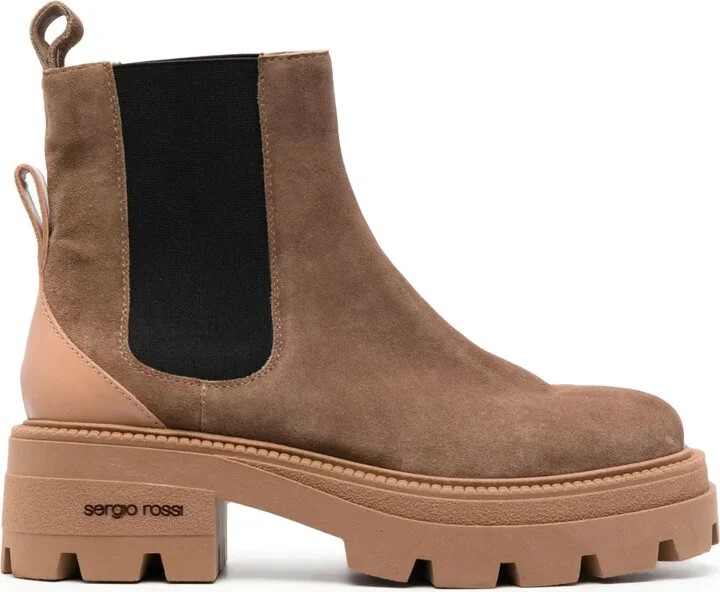 SR Milla square-toe suede boots