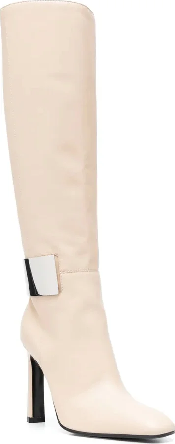 SR Miroir 110mm knee-length leather boots - Image 2