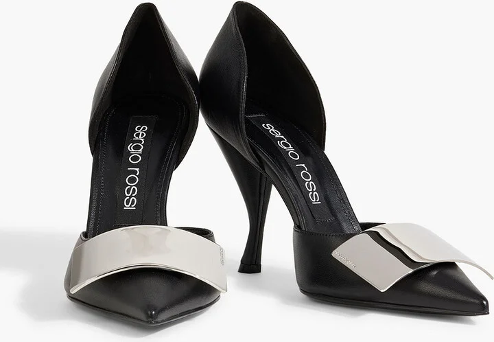 sr Miroir 90 embellished leather pumps - Image 2
