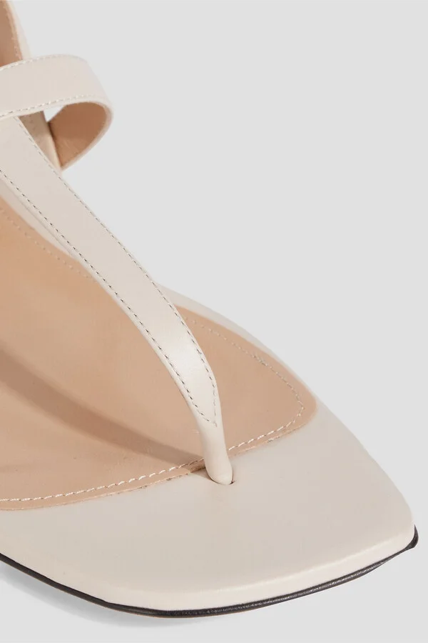 sr Nora buckled leather slingback sandals - Image 4
