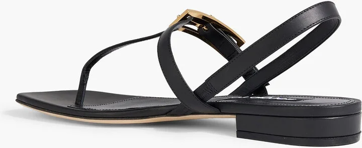 sr Nora buckled leather slingback sandals - Image 6