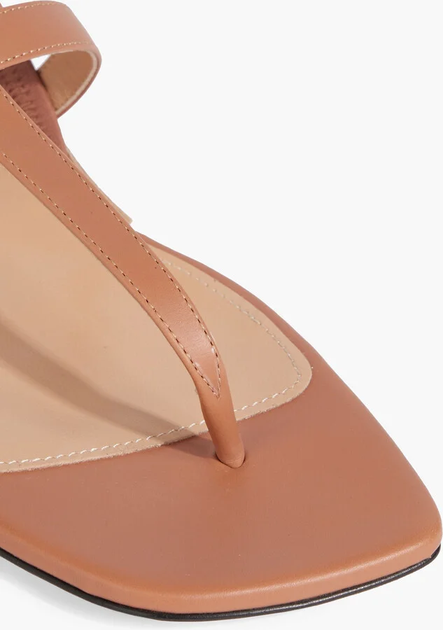 sr Nora buckled leather slingback sandals - Image 10