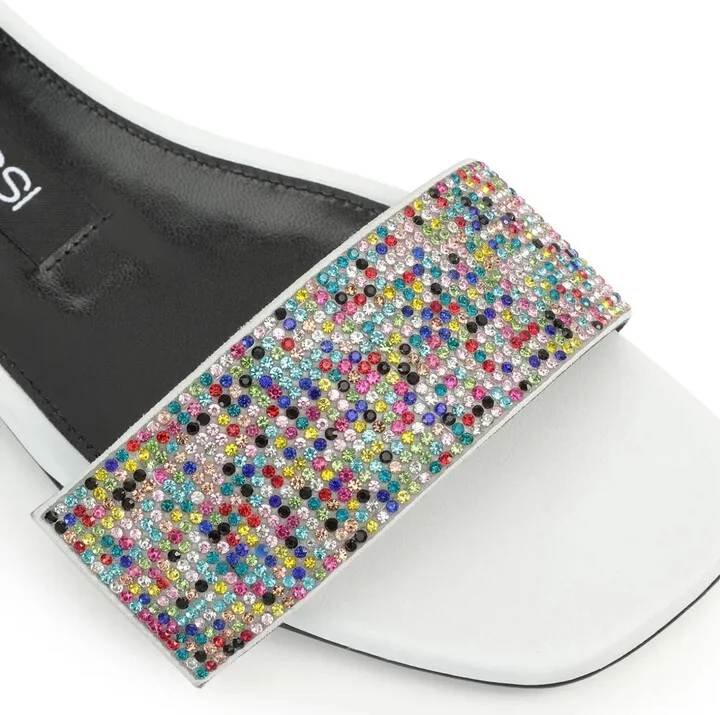 sr Paris rhinestone-embellished leather sandals - Image 5