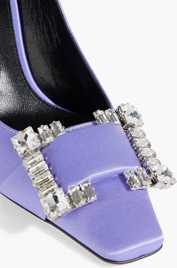 sr Twenty 90 embellished satin pumps - Image 4