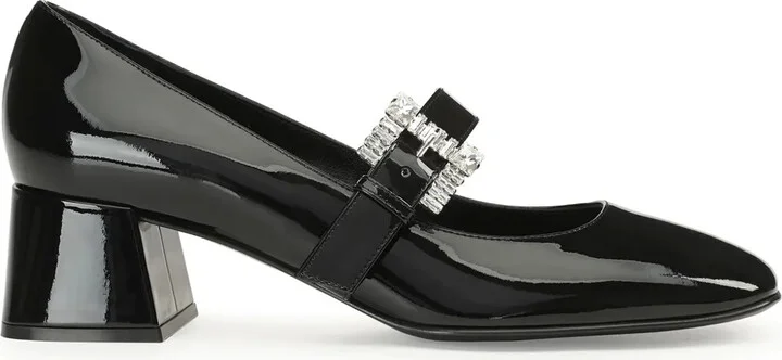 sr Twenty Buckle 45mm leather pumps