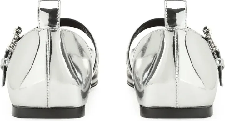 SR Twenty metallic-finish ballerina shoes - Image 3