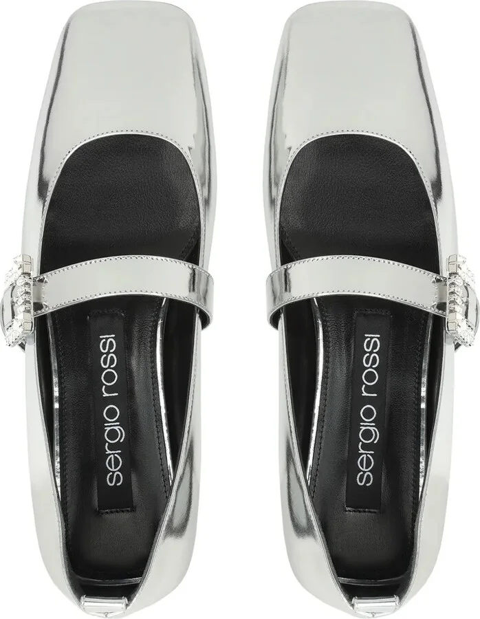 SR Twenty metallic-finish ballerina shoes - Image 4
