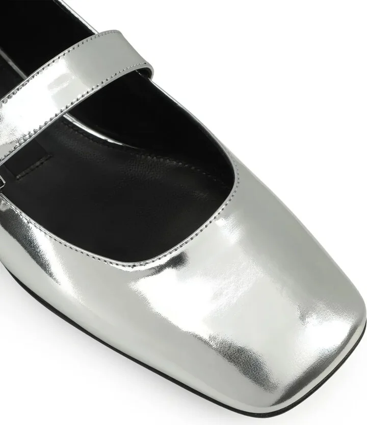 SR Twenty metallic-finish ballerina shoes - Image 5