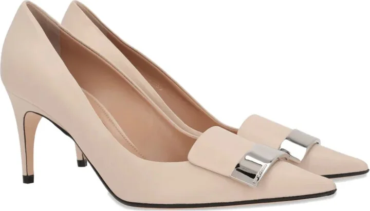SR1 75mm leather pumps - Image 5