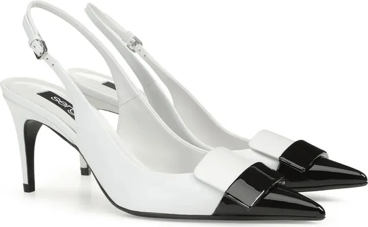 SR1 75mm slingback leather pumps - Image 2