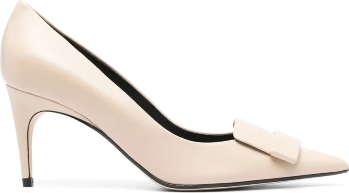SR1 85mm leather pumps