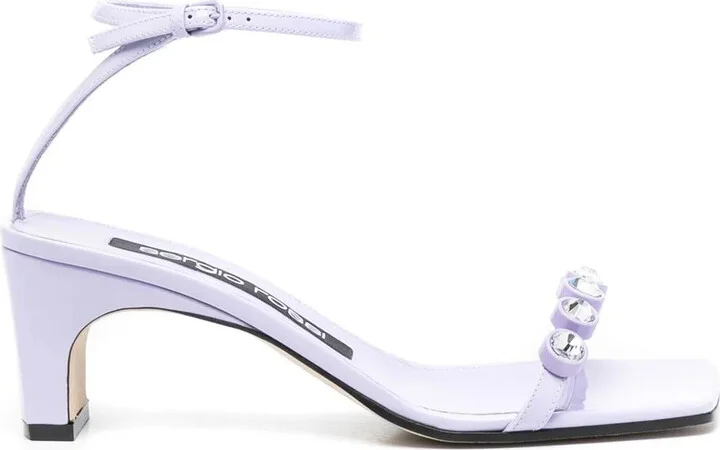 SR1 crystal-embellished 70mm sandals