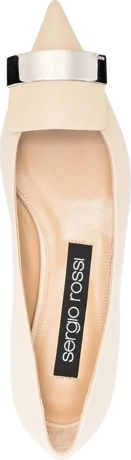 SR1 flat leather pumps - Image 4