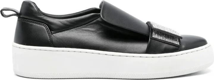 SR1 Paris leather sneakers