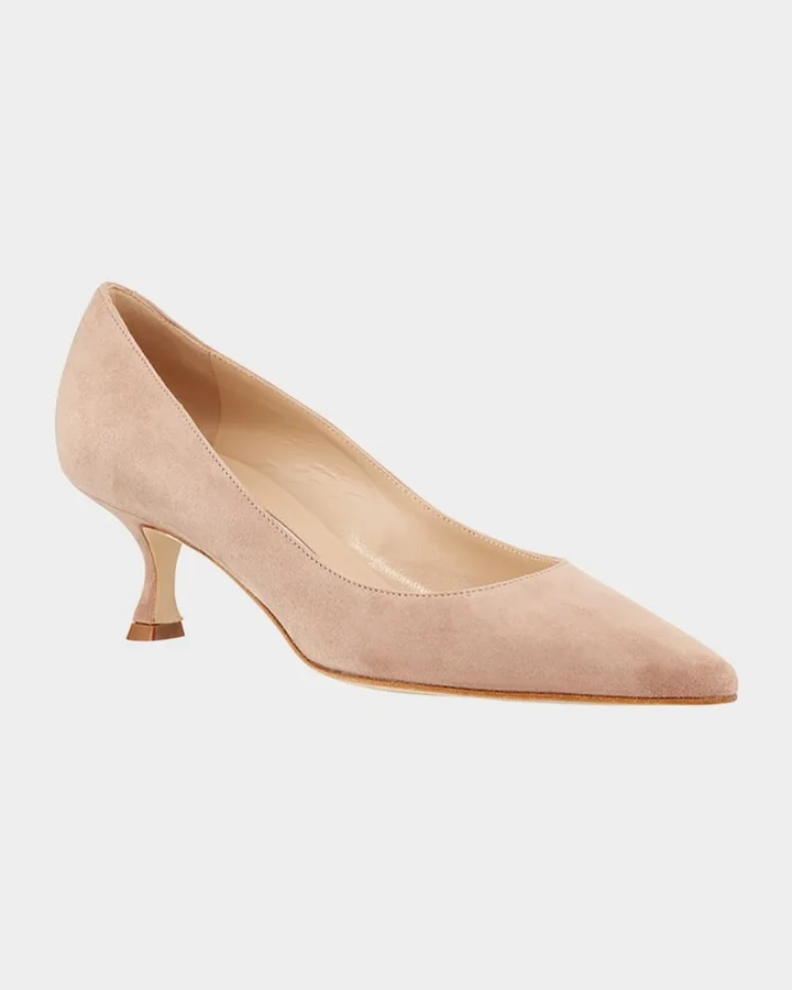 Srila Suede Low-Heel Pump - Image 3