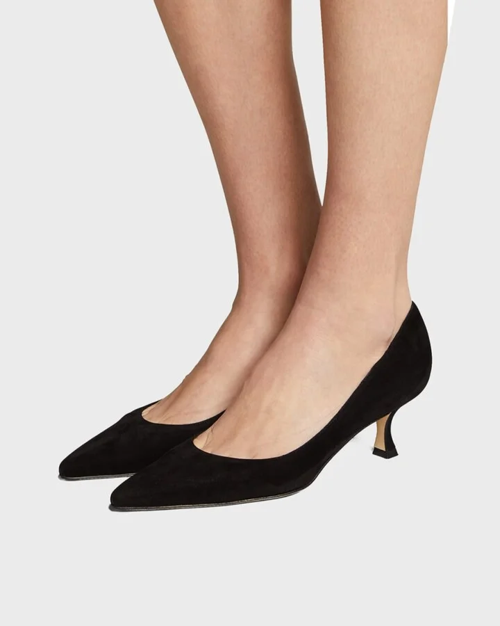 Srila Suede Low-Heel Pump - Image 4