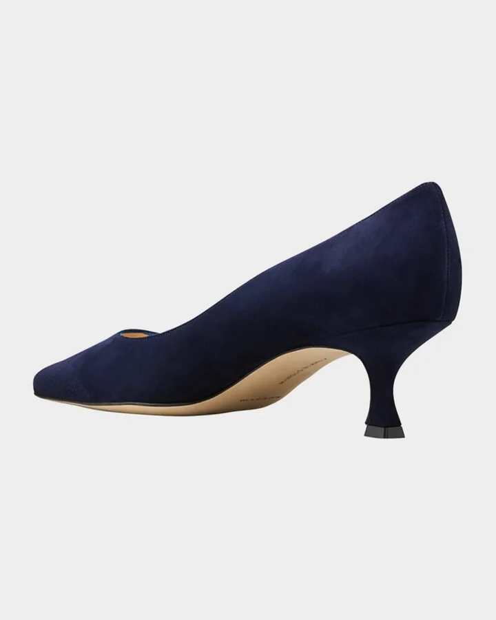 Srila Suede Low-Heel Pump - Image 11