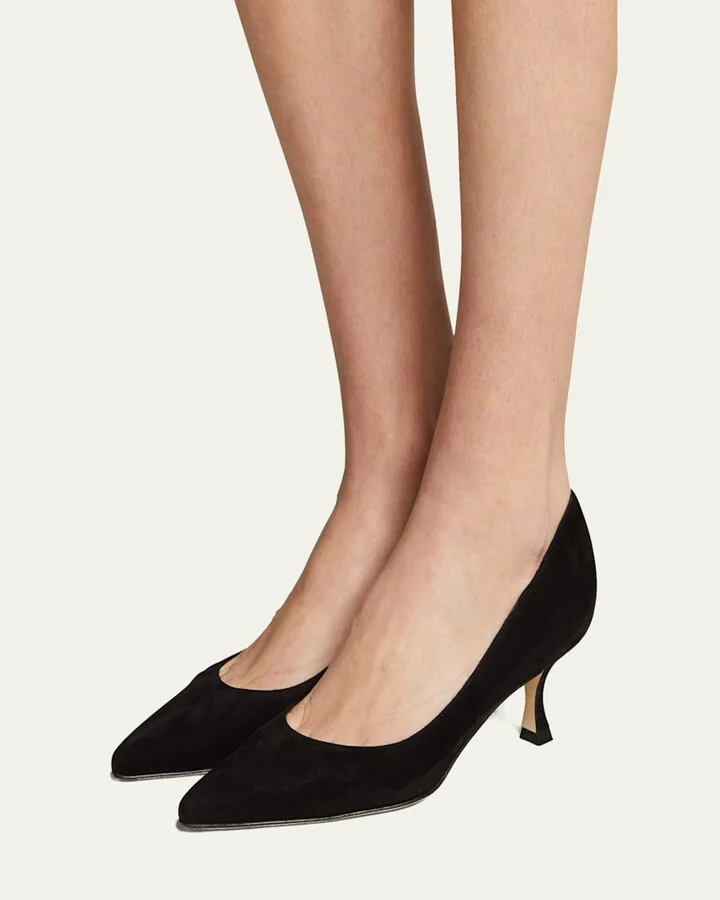 Srila Suede Low-Heel Pump - Image 6
