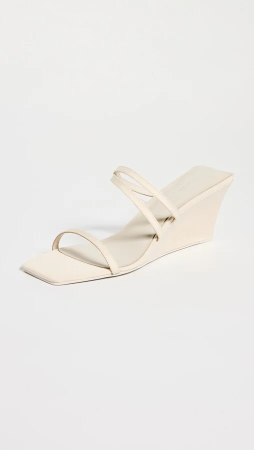 St. Agni Cross Strap Wedge Sandals - Image 2