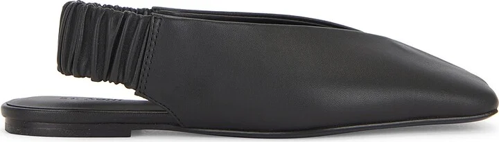 St. Agni Envelope Sling Back Flat in Black