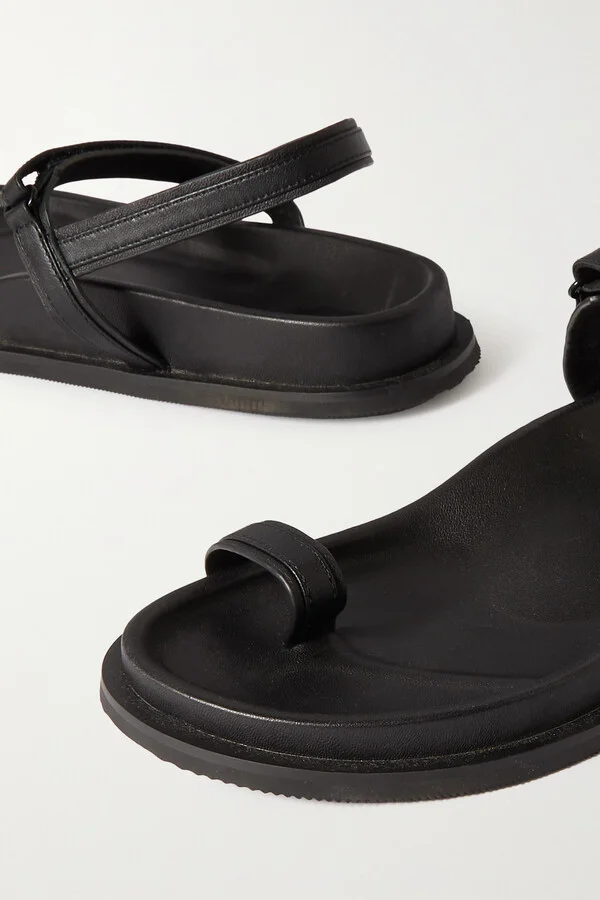 ST. AGNI - + Net Sustain Keko Leather Sandals - Black - Image 4